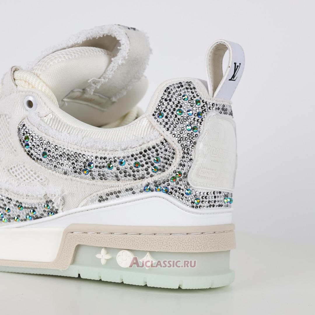 New Swarovski x Louis Vuitton LV Skate Sneaker "White Monogran" 1ABMHV-3 Shoes
