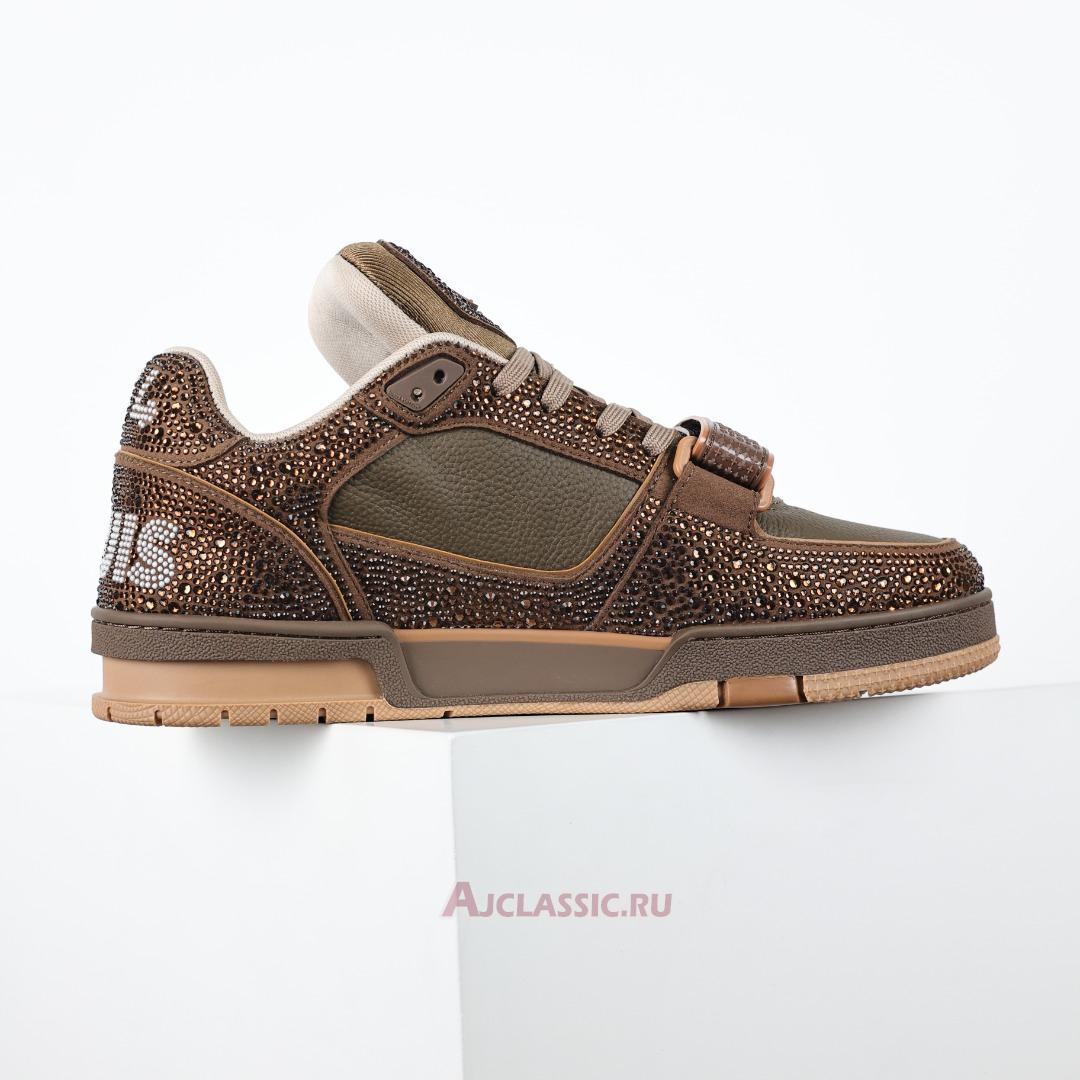 New Louis Vuitton LV Trainers Sneaker "Brown Crystal" 1AD7L7-2 Shoes