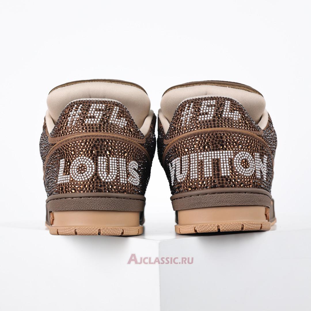 New Louis Vuitton LV Trainers Sneaker "Brown Crystal" 1AD7L7-2 Shoes