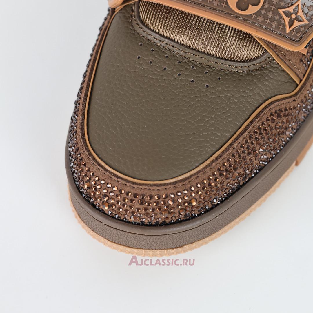 New Louis Vuitton LV Trainers Sneaker "Brown Crystal" 1AD7L7-2 Shoes