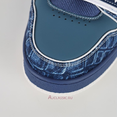 Buy Louis Vuitton LV Trainers Sneaker Blue Croc-Embossed Denim Blue 1ADE3A Quality Reps Replicas Shoes