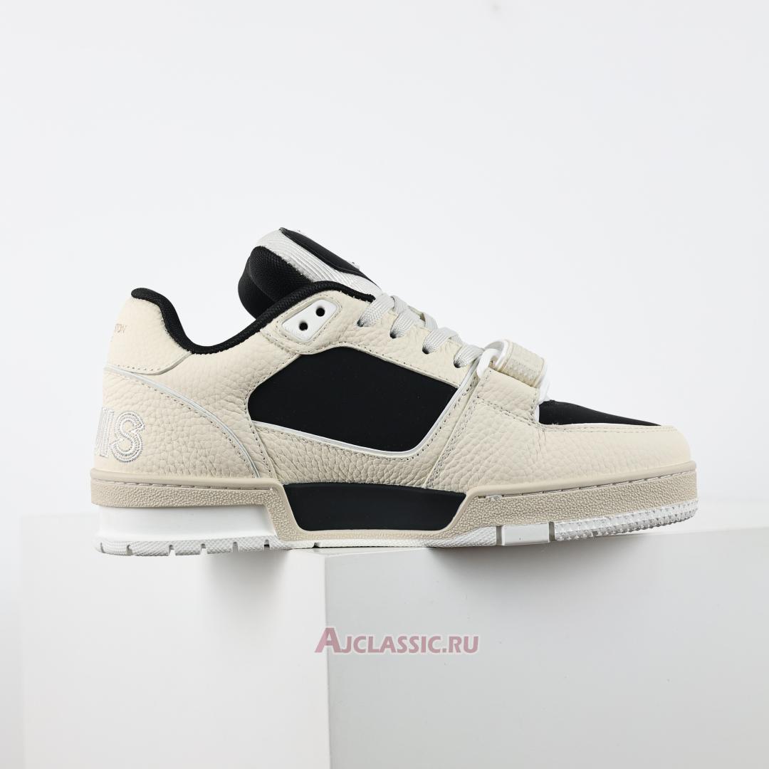 New Louis Vuitton LV Trainers Sneaker "Cream Black" 1ACW3K Shoes