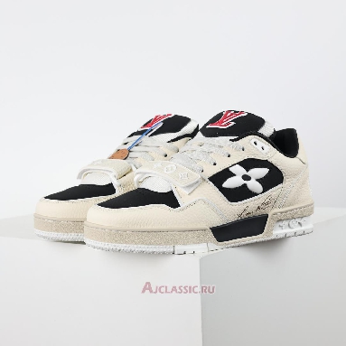 Buy Louis Vuitton LV Trainers Sneaker Cream Black Cream 1ACW3K Quality Reps Replicas Shoes