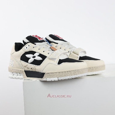 Buy Louis Vuitton LV Trainers Sneaker Cream Black Cream 1ACW3K Quality Reps Replicas Shoes