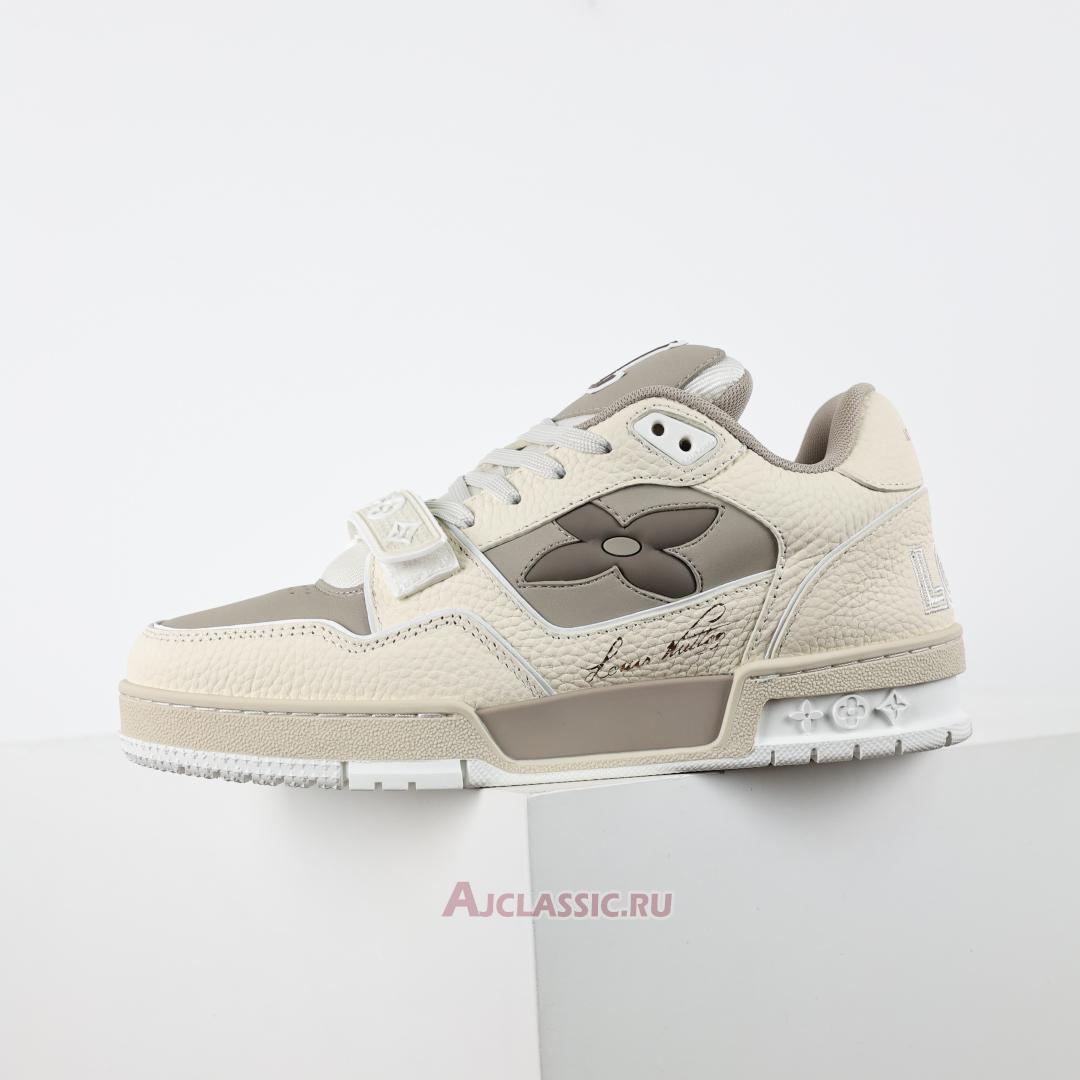 New Louis Vuitton LV Trainers Sneaker "Monogram Flower Beige" 1ACW44 Shoes
