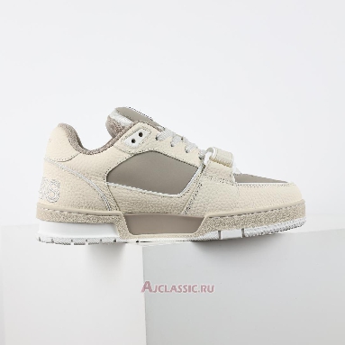 Buy Louis Vuitton LV Trainers Sneaker Monogram Flower Beige Beige 1ACW44 Quality Reps Replicas Shoes