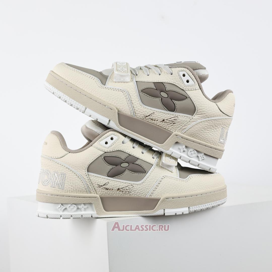 New Louis Vuitton LV Trainers Sneaker "Monogram Flower Beige" 1ACW44 Shoes