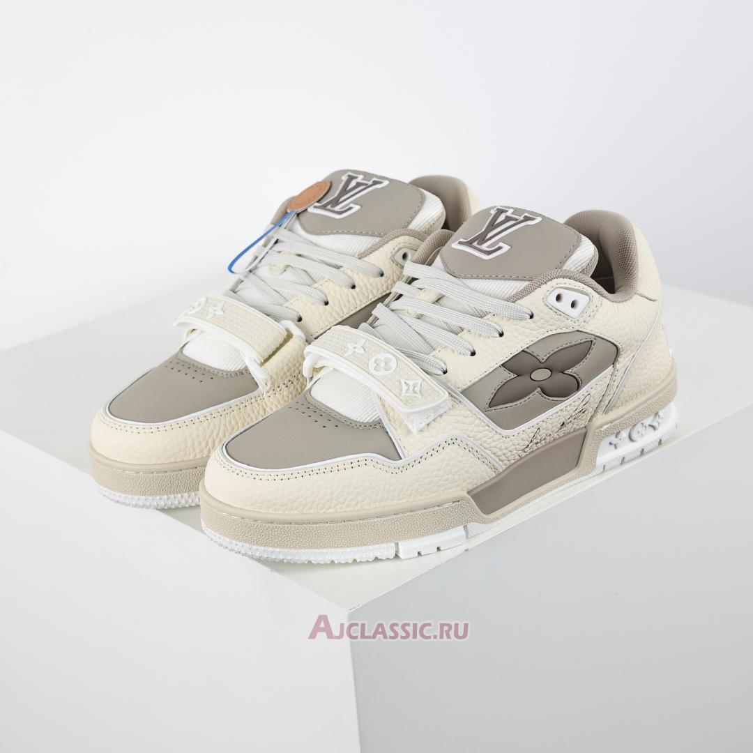 New Louis Vuitton LV Trainers Sneaker "Monogram Flower Beige" 1ACW44 Shoes