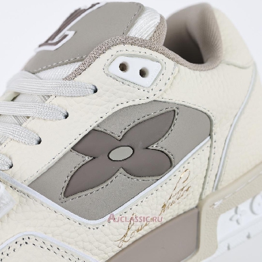 Buy Louis Vuitton LV Trainers Sneaker Monogram Flower Beige Beige 1ACW44 Quality Reps Replicas Shoes