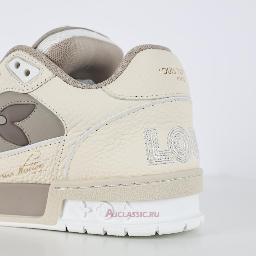 New Louis Vuitton LV Trainers Sneaker "Monogram Flower Beige" 1ACW44 Shoes