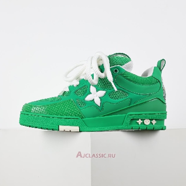 Buy Louis Vuitton LV Skate Sneaker Green White Green 1AHDCF Quality Reps Replicas Shoes