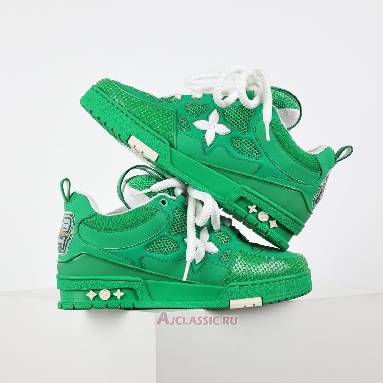 Buy Louis Vuitton LV Skate Sneaker Green White Green 1AHDCF Quality Reps Replicas Shoes