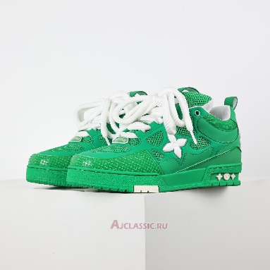 Buy Louis Vuitton LV Skate Sneaker Green White Green 1AHDCF Quality Reps Replicas Shoes