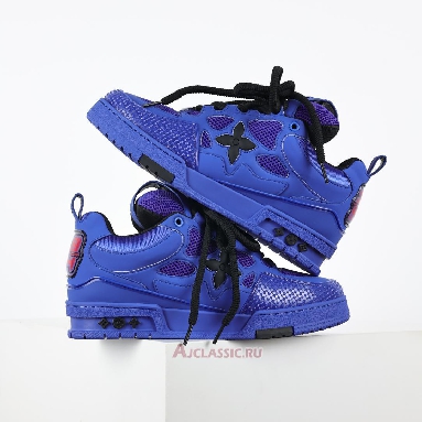 Buy Louis Vuitton LV Skate Sneaker Blue Black Blue 1AHDCY Quality Reps Replicas Shoes