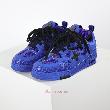 Buy Louis Vuitton LV Skate Sneaker Blue Black Blue 1AHDCY Quality Reps Replicas Shoes