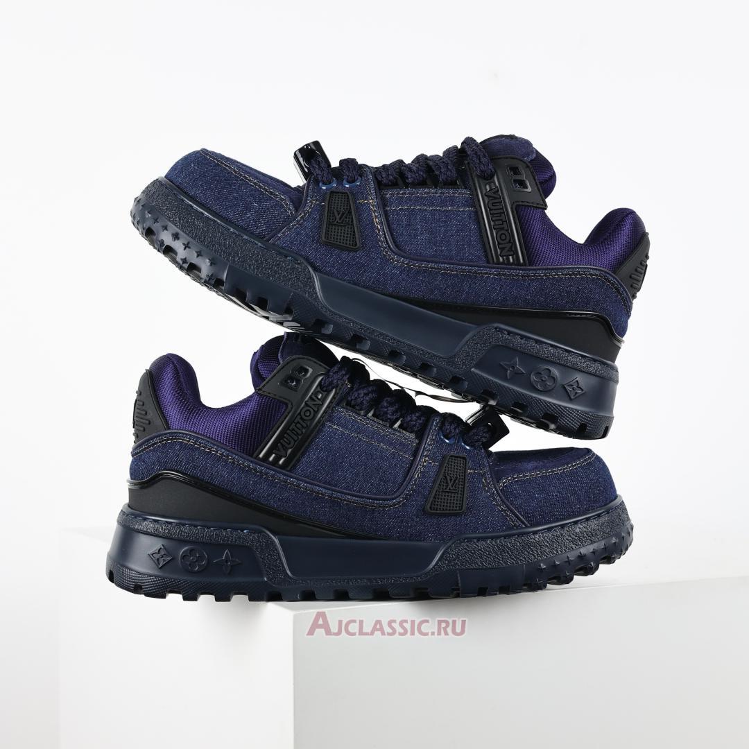 New Louis Vuitton LV Trainer Maxi Sneaker "Blue Denim" 1AD6FX-2 Shoes