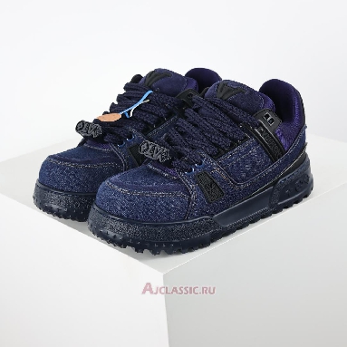 Buy Louis Vuitton LV Trainer Maxi Sneaker Blue Denim Blue 1AD6FX-2 Quality Reps Replicas Shoes