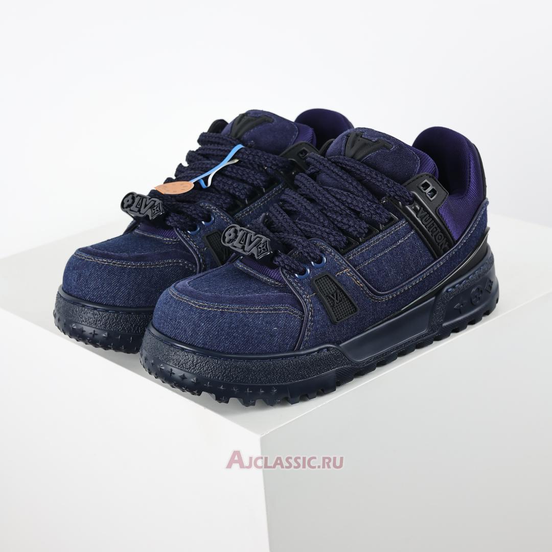 New Louis Vuitton LV Trainer Maxi Sneaker "Blue Denim" 1AD6FX-2 Shoes