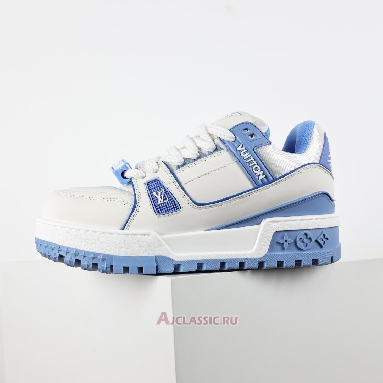 Buy Louis Vuitton LV Trainer Maxi Sneaker White Sky Blue Blue 1ACRLE Quality Reps Replicas Shoes