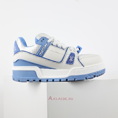 Buy Louis Vuitton LV Trainer Maxi Sneaker White Sky Blue Blue 1ACRLE Quality Reps Replicas Shoes