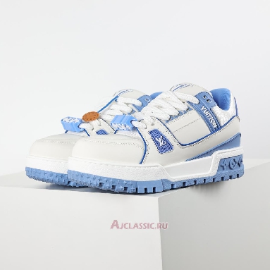 Buy Louis Vuitton LV Trainer Maxi Sneaker White Sky Blue Blue 1ACRLE Quality Reps Replicas Shoes