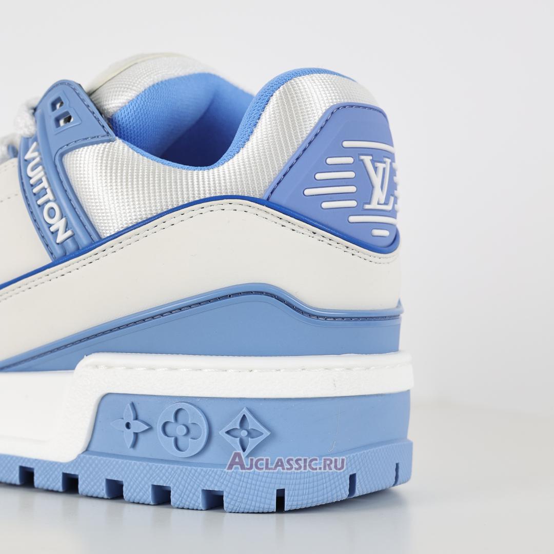 New Louis Vuitton LV Trainer Maxi Sneaker "White Sky Blue" 1ACRLE Shoes