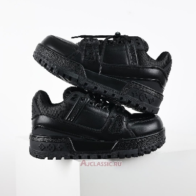 Buy Louis Vuitton LV Trainer Maxi Sneaker Black Black 1ADEUO-2 Quality Reps Replicas Shoes