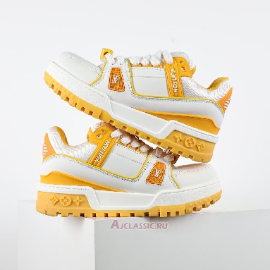 Buy Louis Vuitton LV Trainer Maxi Sneaker White Yellow Yellow 1ACPQP-2 Quality Reps Replicas Shoes
