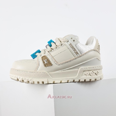 Buy Louis Vuitton LV Trainer Maxi Sneaker White White 1AB8RK Quality Reps Replicas Shoes