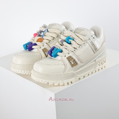 Buy Louis Vuitton LV Trainer Maxi Sneaker White White 1AB8RK Quality Reps Replicas Shoes