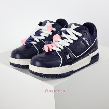 Buy Louis Vuitton LV Trainer Maxi Sneaker Navy Blue Blue 1AD5O9 Quality Reps Replicas Shoes
