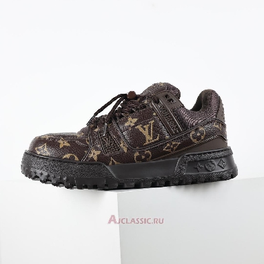 Buy Louis Vuitton LV Trainer Maxi Sneaker Ebony Black Brown Monogram Brown 1AD7DT-2 Quality Reps Replicas Shoes