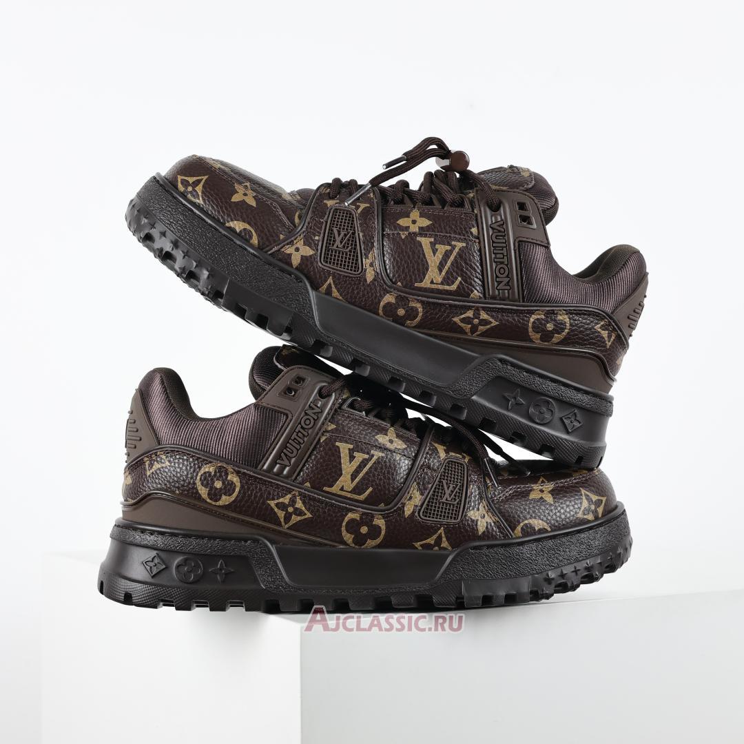 New Louis Vuitton LV Trainer Maxi Sneaker "Ebony Black Brown Monogram" 1AD7DT-2 Shoes