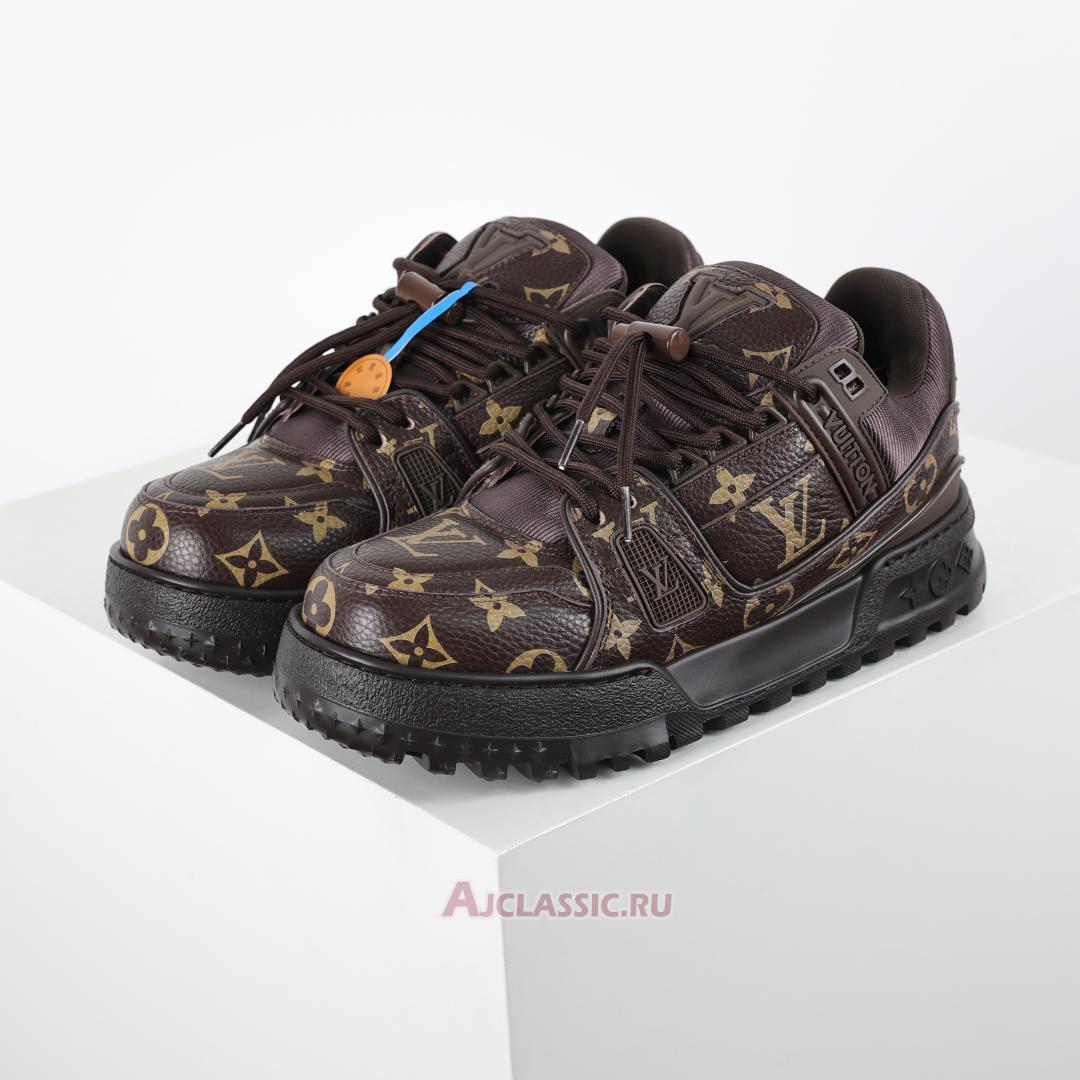 New Louis Vuitton LV Trainer Maxi Sneaker "Ebony Black Brown Monogram" 1AD7DT-2 Shoes