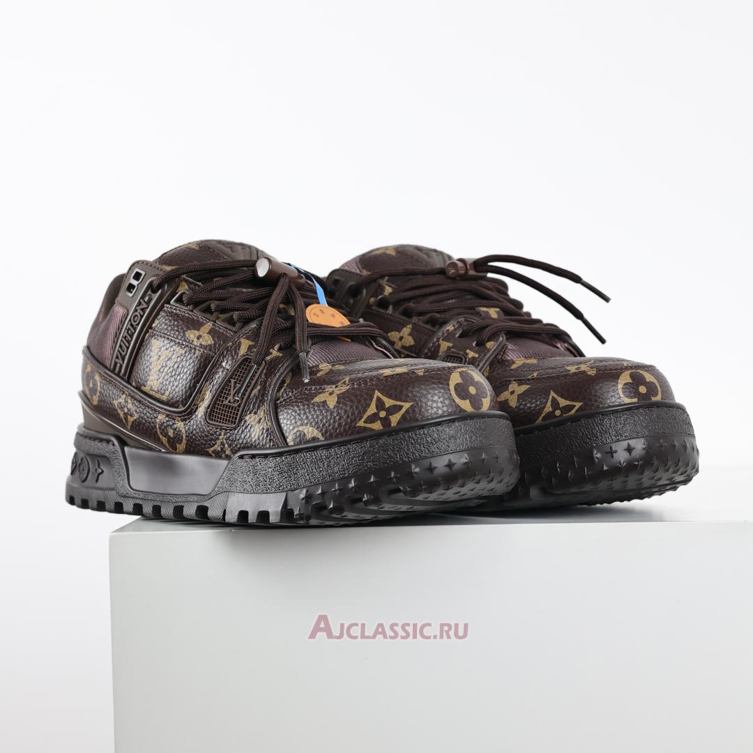 New Louis Vuitton LV Trainer Maxi Sneaker "Ebony Black Brown Monogram" 1AD7DT-2 Shoes
