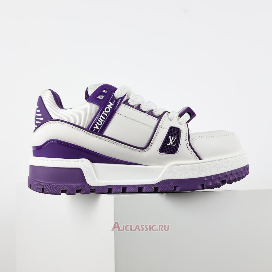 New Louis Vuitton LV Trainer Maxi Sneaker "Purple White" 1ACPQC Shoes