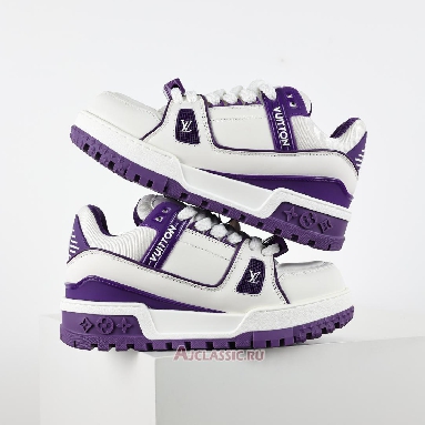 Buy Louis Vuitton LV Trainer Maxi Sneaker Purple White Purple 1ACPQC Quality Reps Replicas Shoes