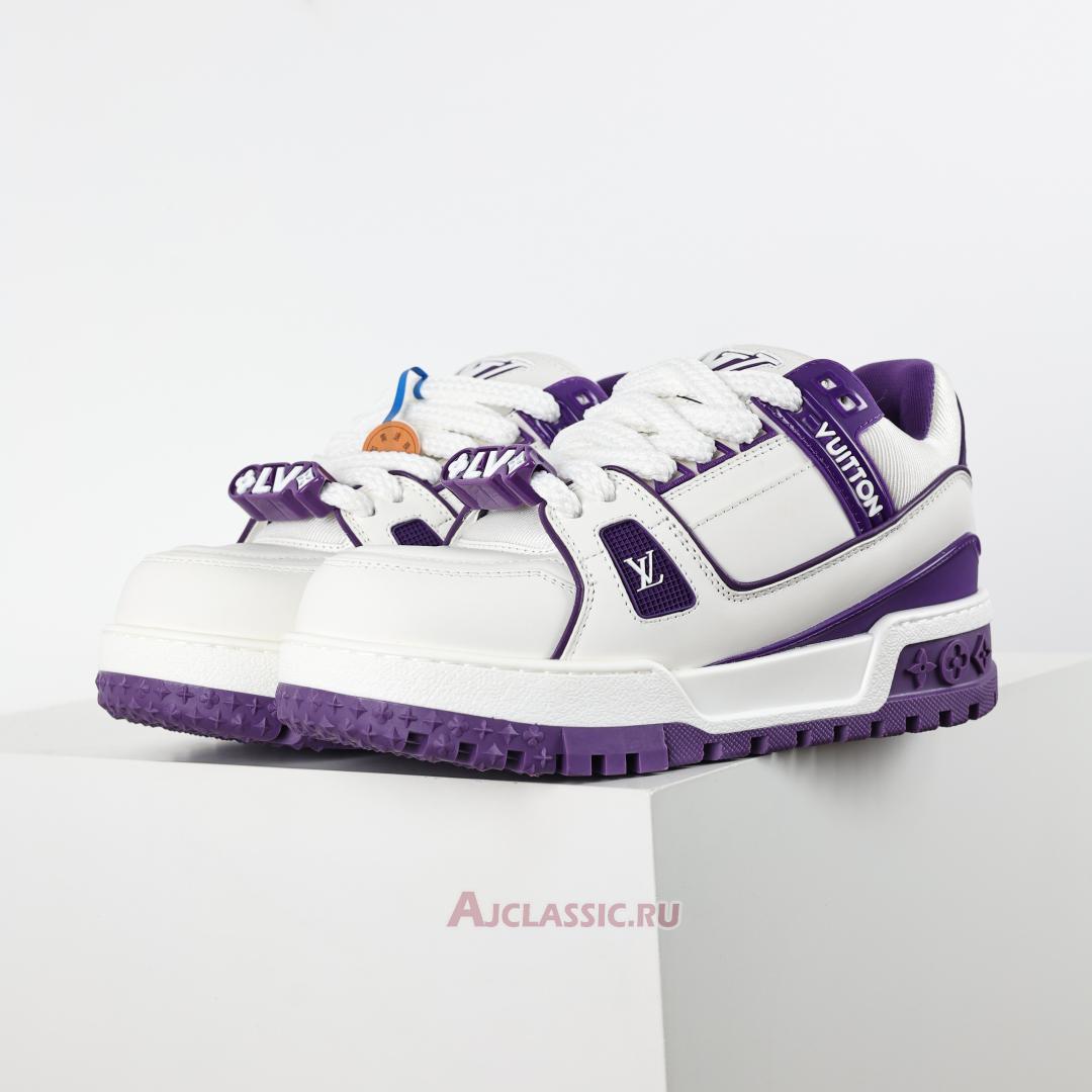 New Louis Vuitton LV Trainer Maxi Sneaker "Purple White" 1ACPQC Shoes