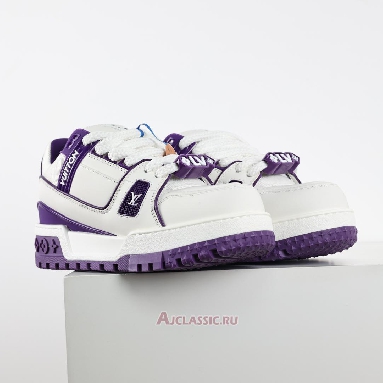 Buy Louis Vuitton LV Trainer Maxi Sneaker Purple White Purple 1ACPQC Quality Reps Replicas Shoes