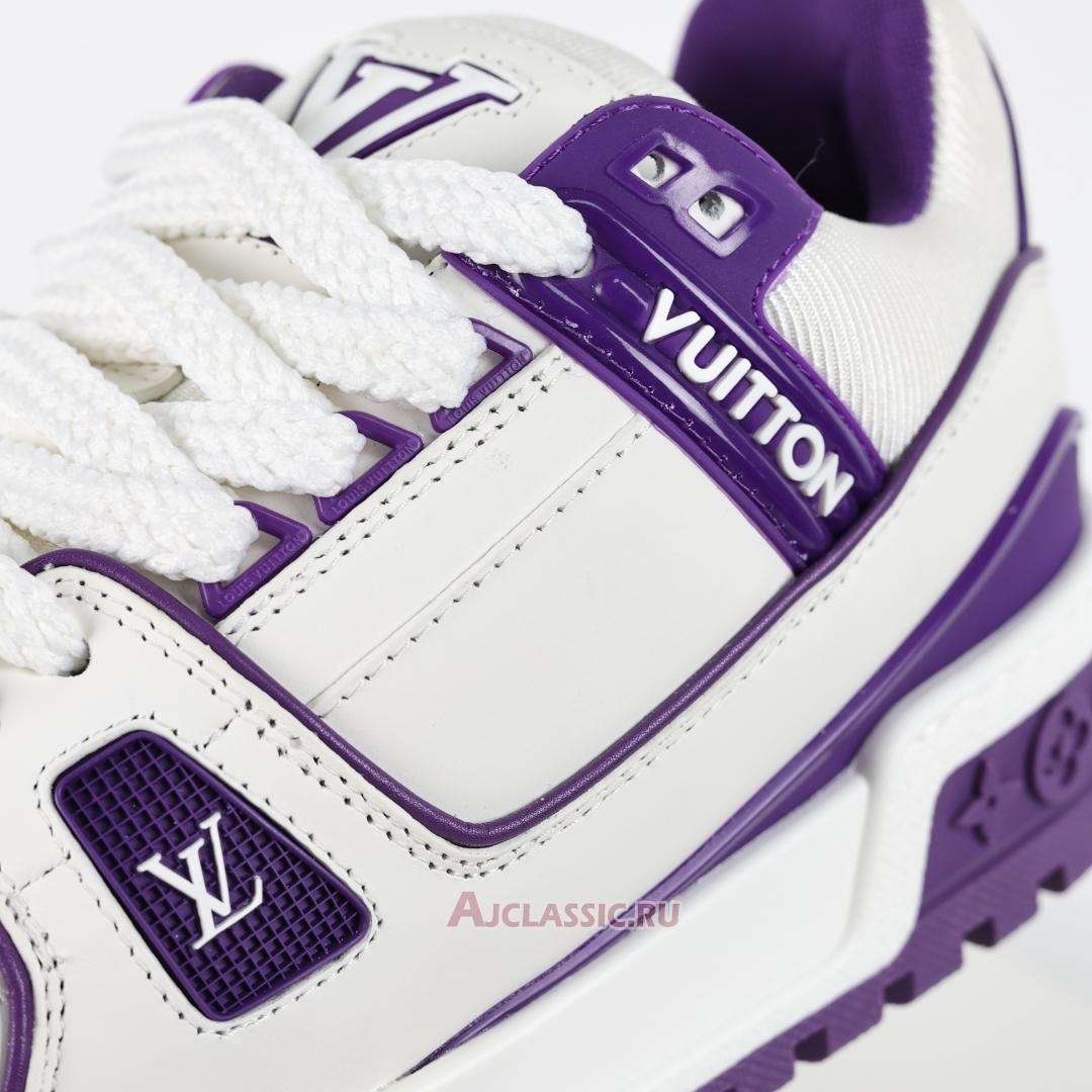 New Louis Vuitton LV Trainer Maxi Sneaker "Purple White" 1ACPQC Shoes