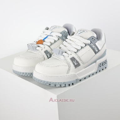 Buy Louis Vuitton LV Trainer Maxi Sneaker White Grey Grey 1ACRJZ Quality Reps Replicas Shoes