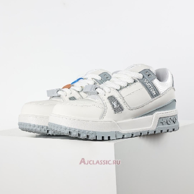 Buy Louis Vuitton LV Trainer Maxi Sneaker White Grey Grey 1ACRJZ Quality Reps Replicas Shoes