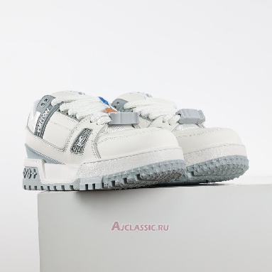 Buy Louis Vuitton LV Trainer Maxi Sneaker White Grey Grey 1ACRJZ Quality Reps Replicas Shoes