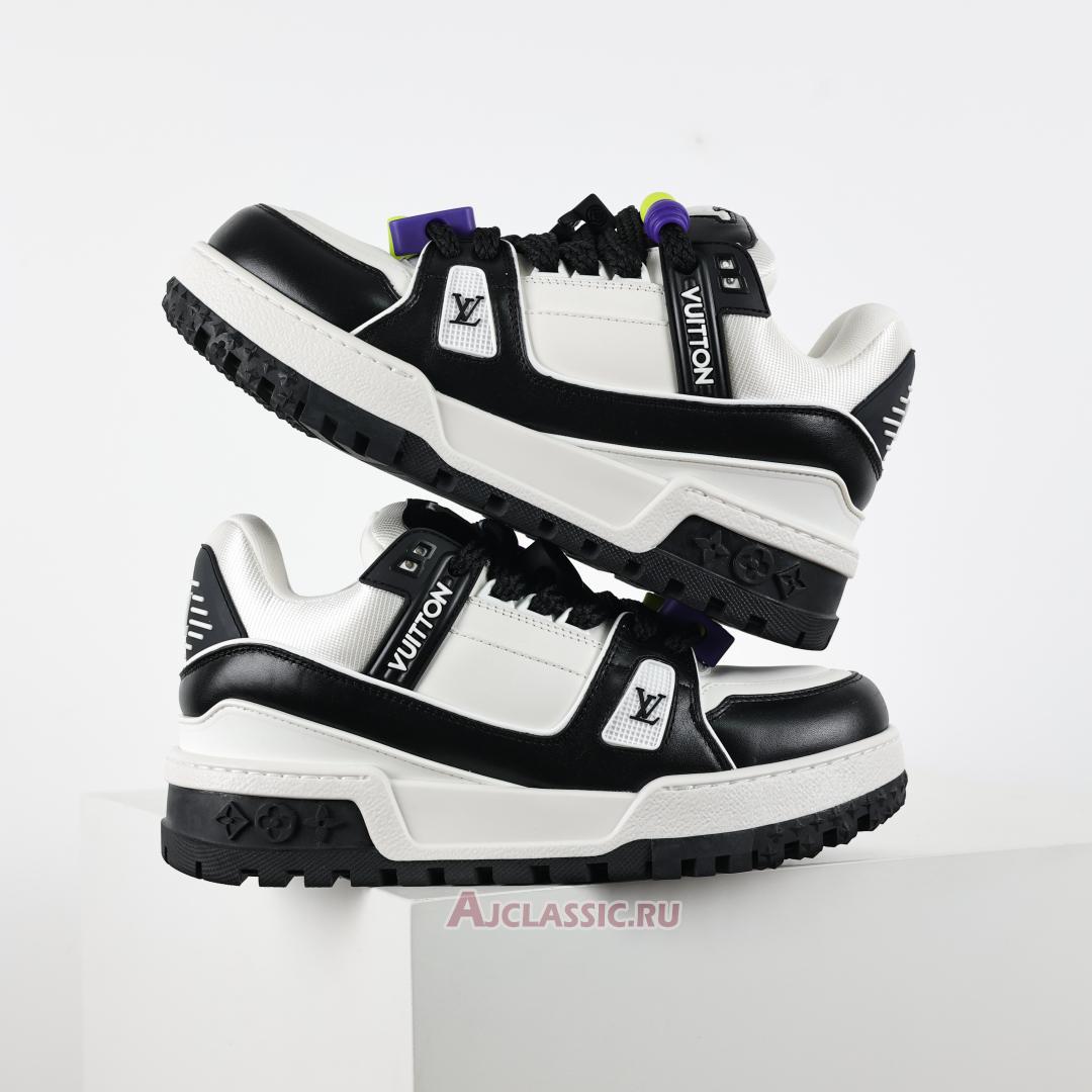 New Louis Vuitton LV Trainer Maxi Sneaker "Black White" 1ABZQ9 Shoes