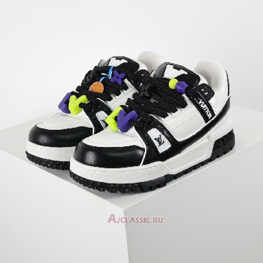 Buy Louis Vuitton LV Trainer Maxi Sneaker Black White Black 1ABZQ9 Quality Reps Replicas Shoes