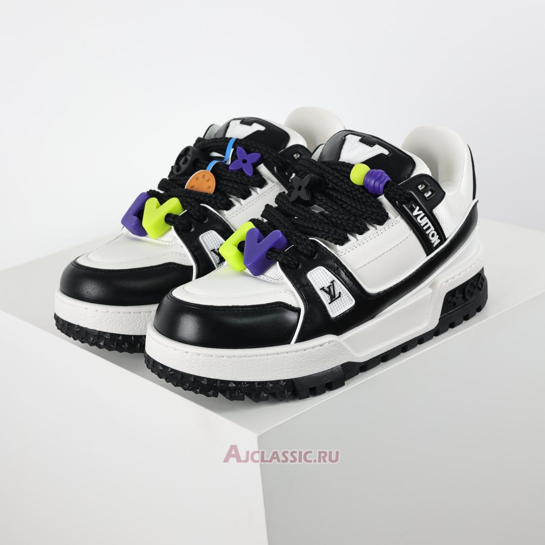 New Louis Vuitton LV Trainer Maxi Sneaker "Black White" 1ABZQ9 Shoes