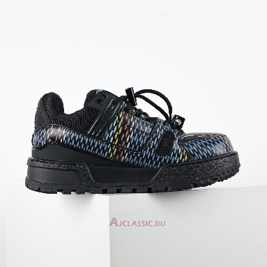 Buy Louis Vuitton LV Trainer Maxi Sneaker Black Multi-Color Black 1ACR0W Quality Reps Replicas Shoes