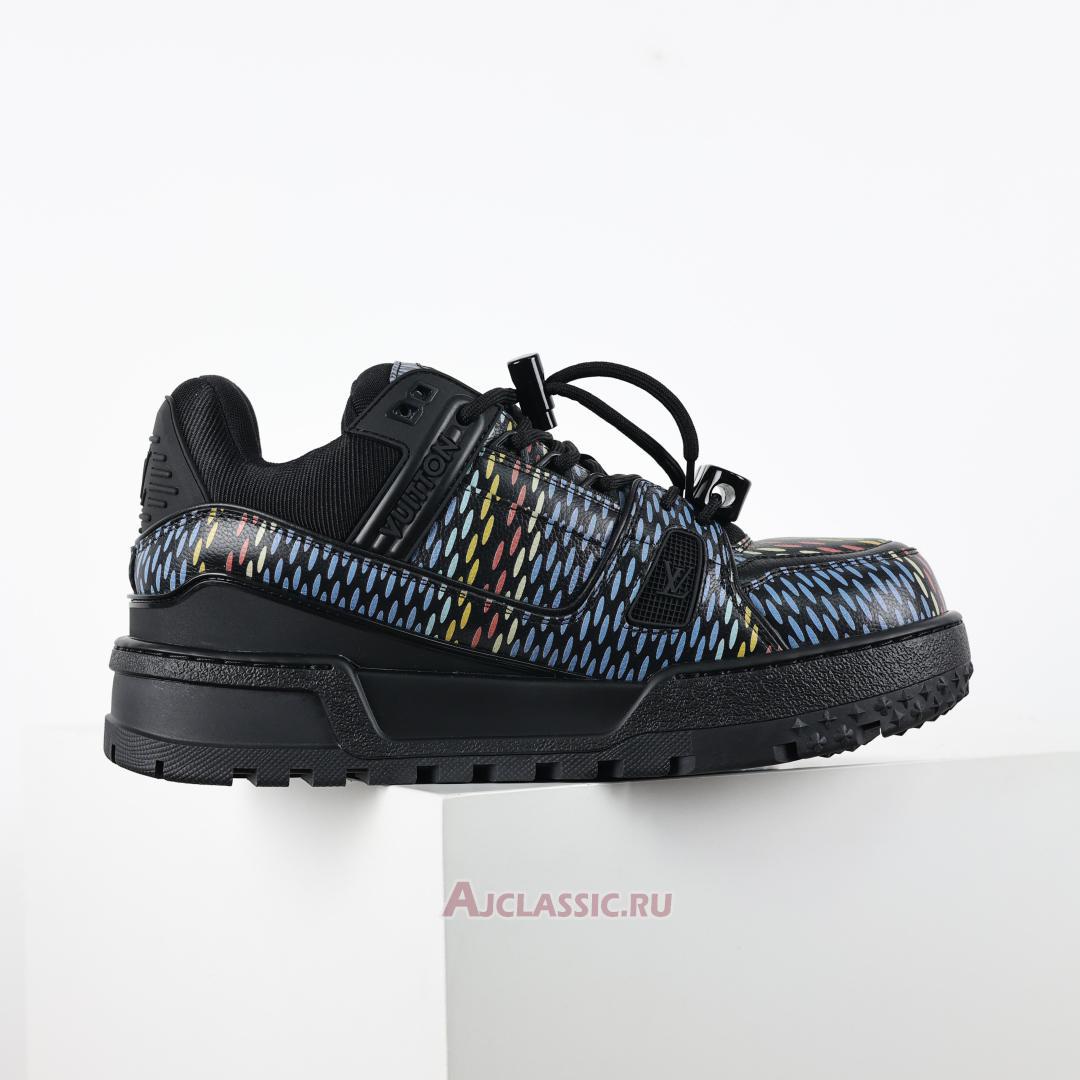 New Louis Vuitton LV Trainer Maxi Sneaker "Black Multi-Color" 1ACR0W Shoes