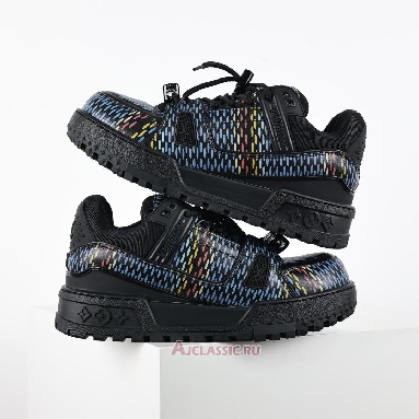 Buy Louis Vuitton LV Trainer Maxi Sneaker Black Multi-Color Black 1ACR0W Quality Reps Replicas Shoes