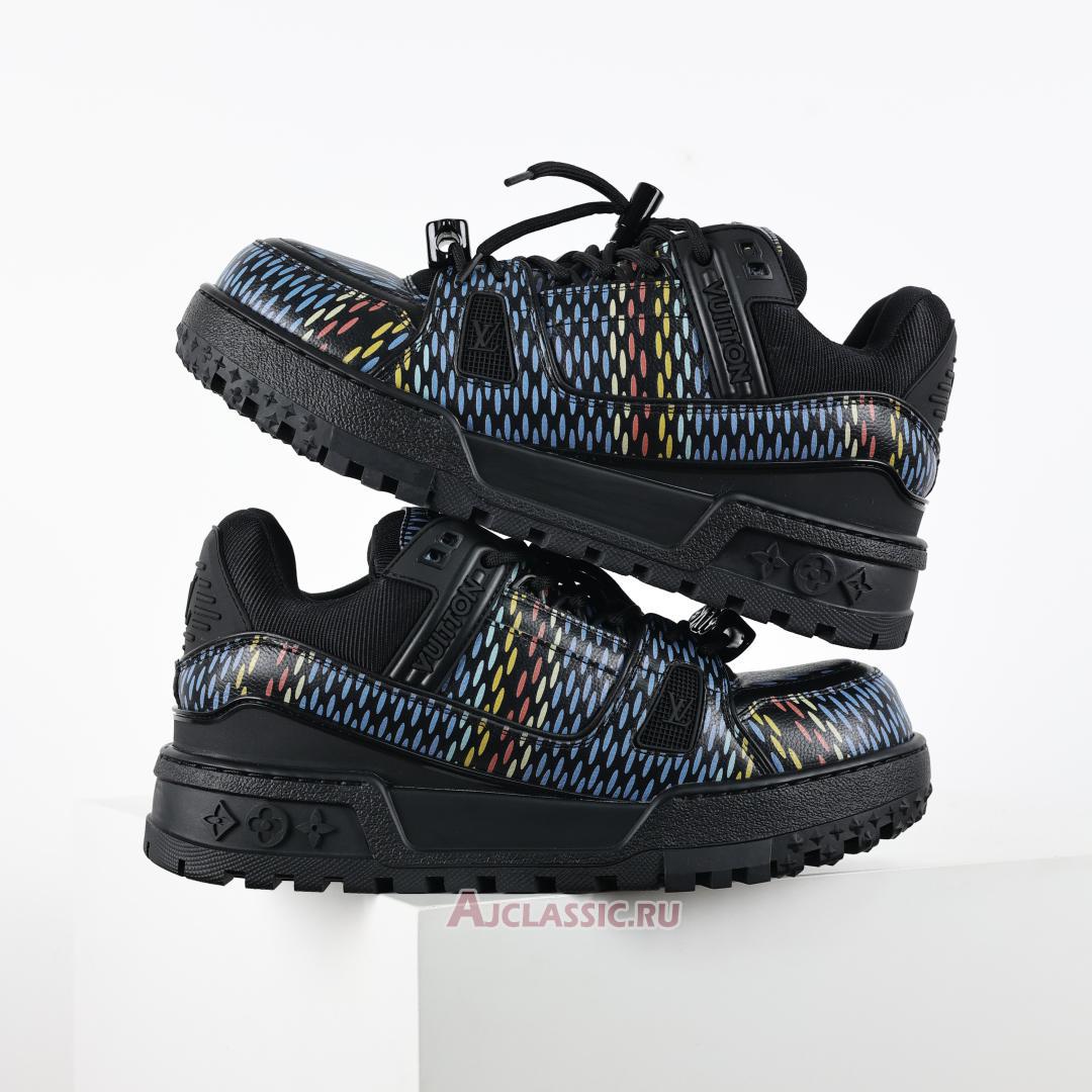 New Louis Vuitton LV Trainer Maxi Sneaker "Black Multi-Color" 1ACR0W Shoes